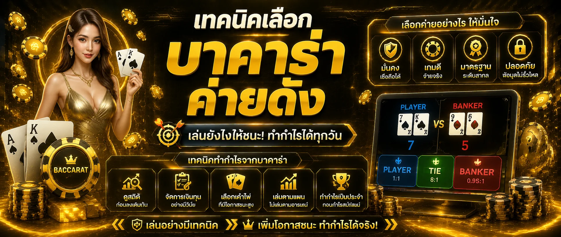คาสิโนออนไลน์ เว็บตรง บาคาร่าสด รูเล็ต ไพ่เสือมังกร